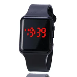 Custom Kids Led Watches Engraved Logo High Quality Multi-Function Wholesale Brand Men Watch Dual Display Reloj Watch Silicon