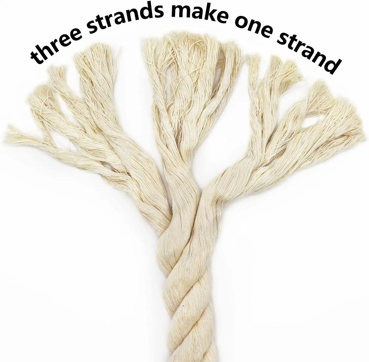 1inch 25mm Twisted Cotton Rope Natural Thick White Rope for Nautical sale