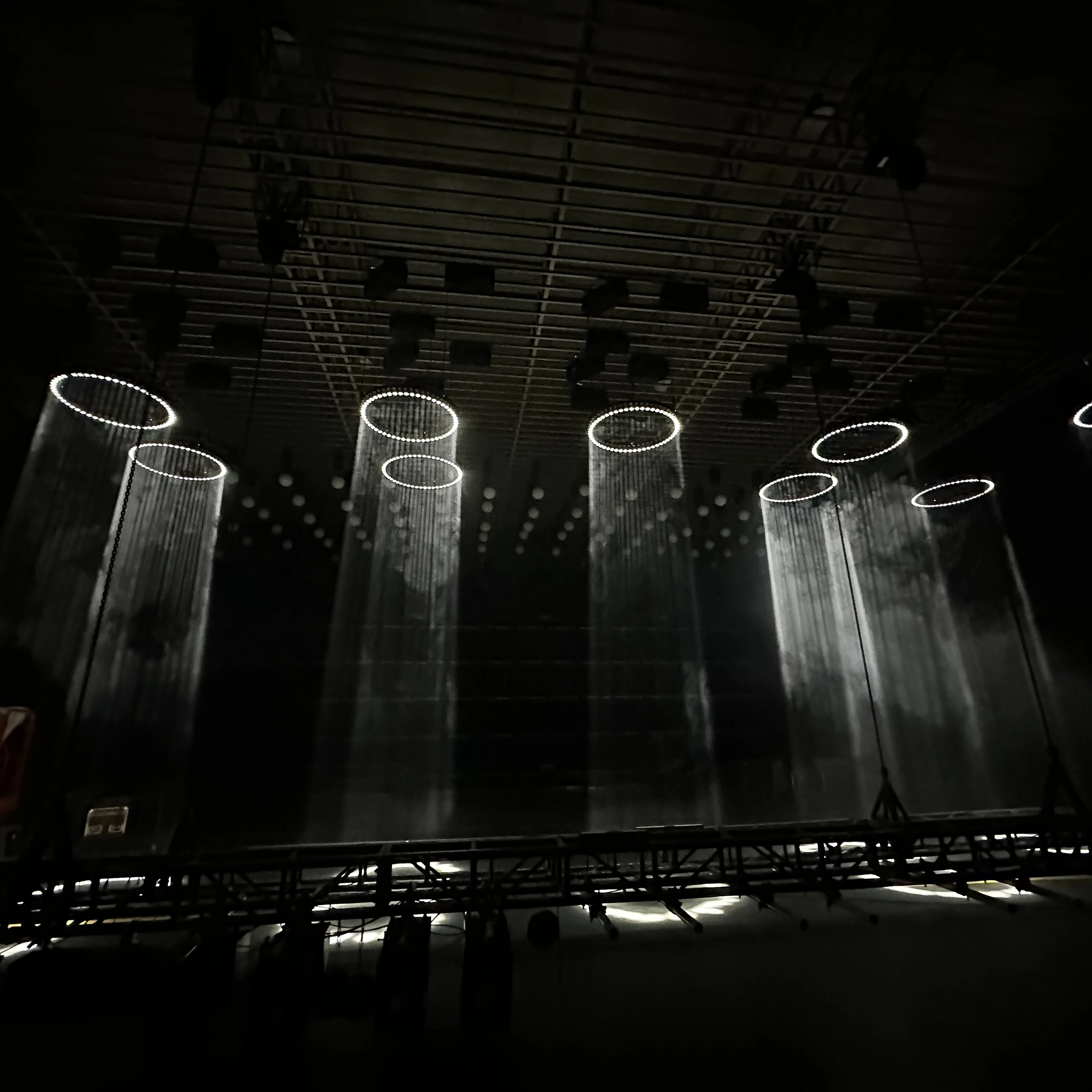 Диаметр 1 2 м кольцо луча с 54 шт. RGBW светодиодная кинетическая система освещения двигатель DMX для ночного клуба сценическое шоу