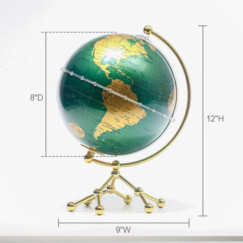 Novelty Gifts Wellfun Table Accessories Large Ornamental Clear Acrylic Souvenirs Novelty Gifts Globe Earth Globe Decor Globe