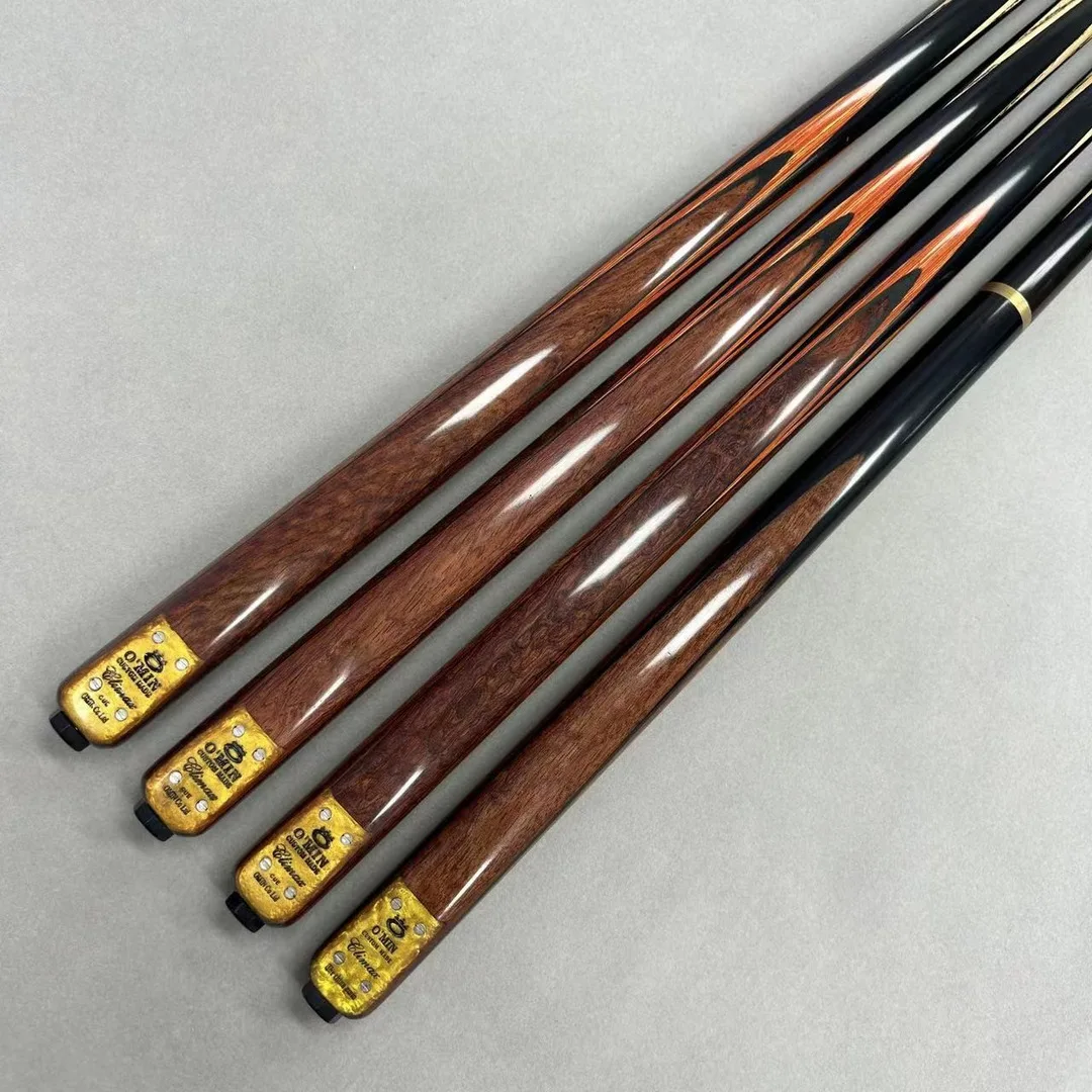 OMIN mystery billiard cue 10mm small head snooker black eight cue Chinese ash wood handmade billiard cue