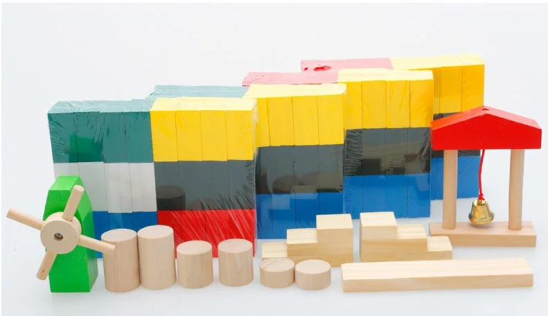 Wooden Block Organ Dominoes for Younger Audiences