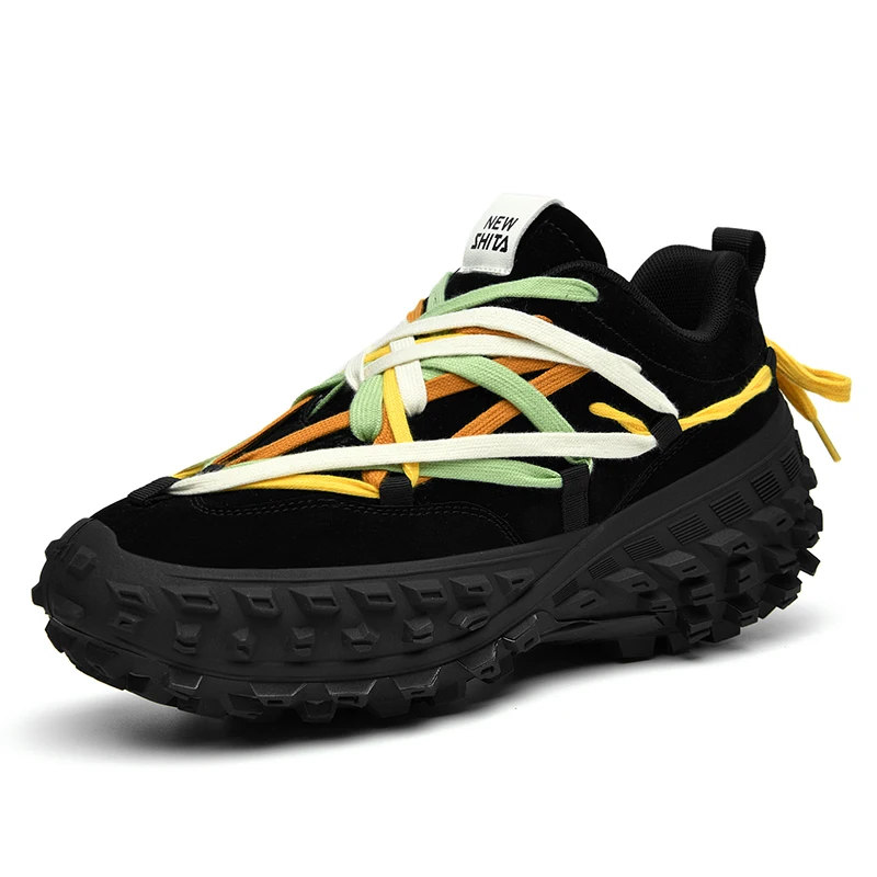 Fashion Customized New Style Casual Shoes Elastic Air Cushioned Running Shoes Men Running Retro Sneakers