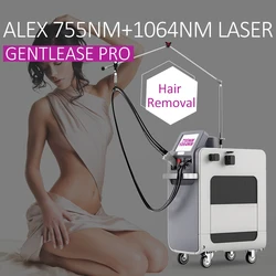 2023 new long pulse 755nm 1064nm gentle pro max alexandrite laser machine