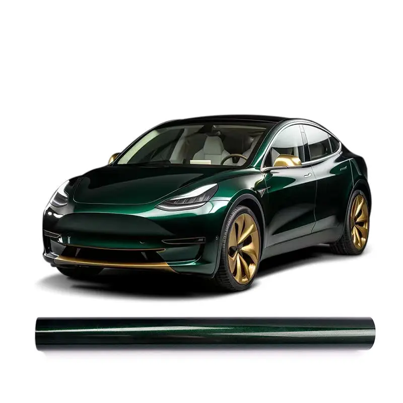 Китайский бренд ТПУ ppf черная зеленая автомобильная пленка для защиты краски Глянцевая изменяющая Цвет ТПУ автомобильная пленка глянцевая черная зеленая ТПУ Ppf