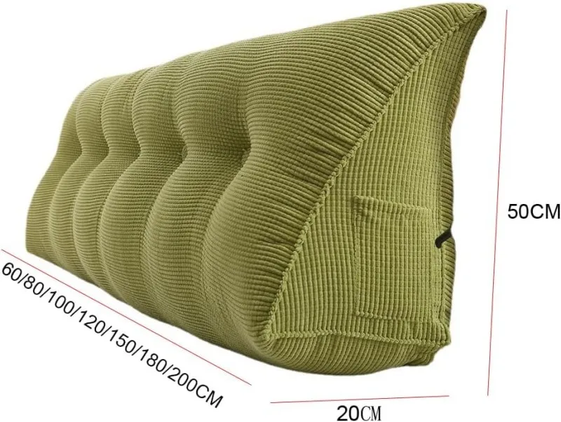 Треугольная подушка для спинки 80x23x50 см