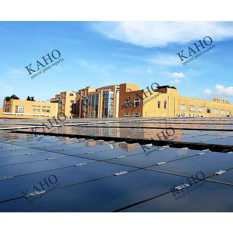 Bipv cdte glass solar panels double glass panneau solaire 250w 300w 400w 500w  transparent solar panels for greenhouse