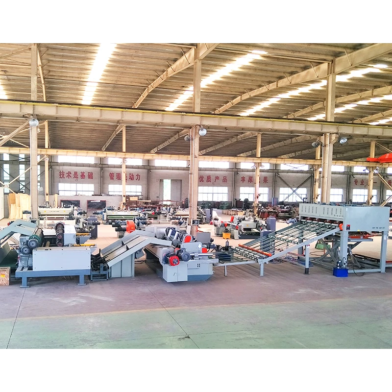 Automatic  Wood Debarkers 4Ft Core Veneer Production Line Wood Log Peeling