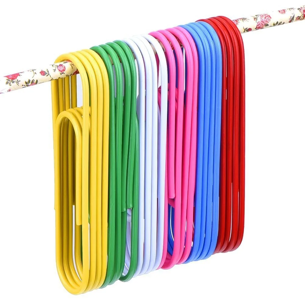 100pcs 50mm Creative Color Paper Clip color  Plated Paper Clip Paper Clip Fixed Pin Decoration