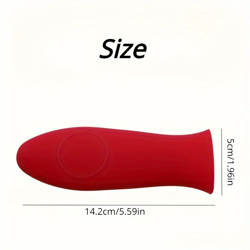 Non Slip Hot resistant Silicone Pot Handle Holder for Cast Iron Skillets and Metal Frying Pans for Cooking Kitchen