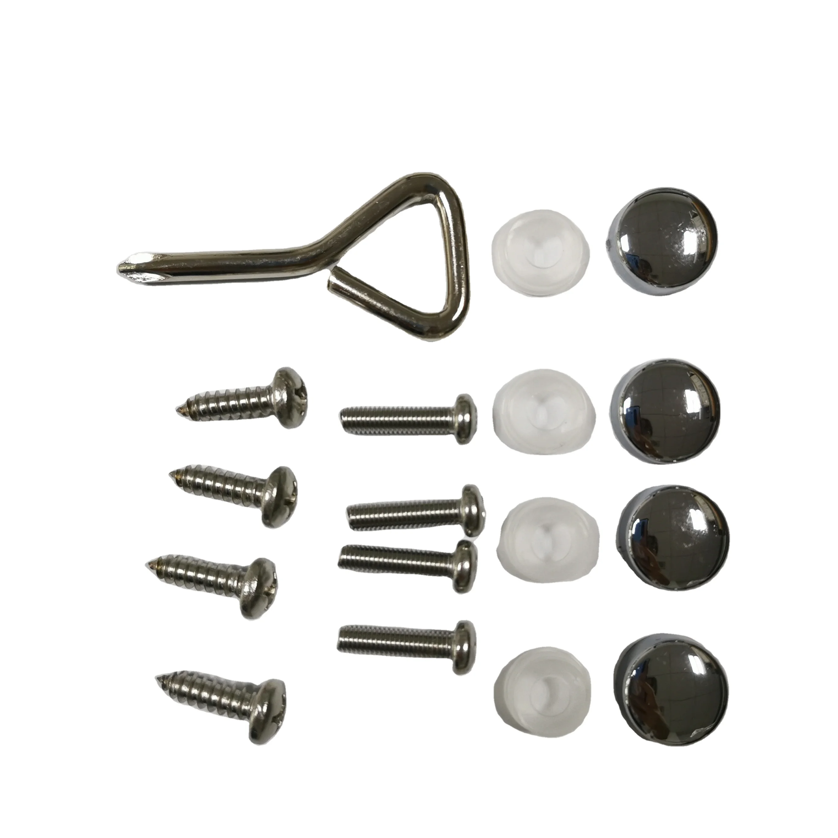 Plastic screw covers licence plate frame screw cover set fastener kit