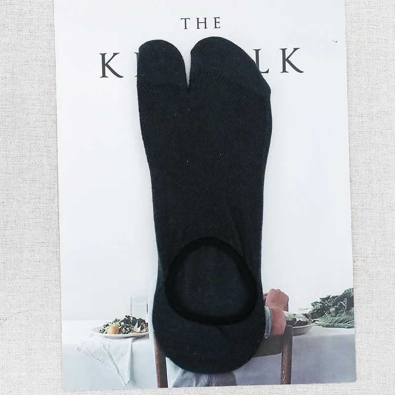 Summer Casual Men No Show 2 Toe Flip Flop Socks