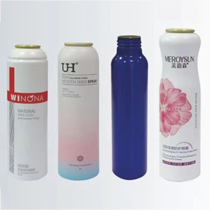 Factory custom empty 150ml 200ml 400ml sunscreen liquid deodorant spray aluminum bottle air freshener aerosol can