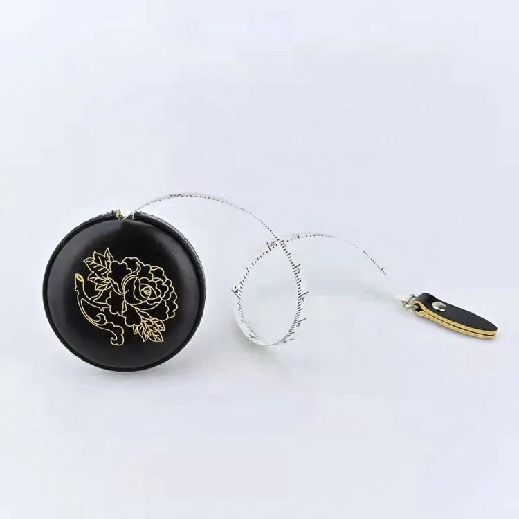 Factory Supply Round PU Leather Tape Measure Mini Measuring Tape With Logo Custom Meter Measuring Tape 60 Inch