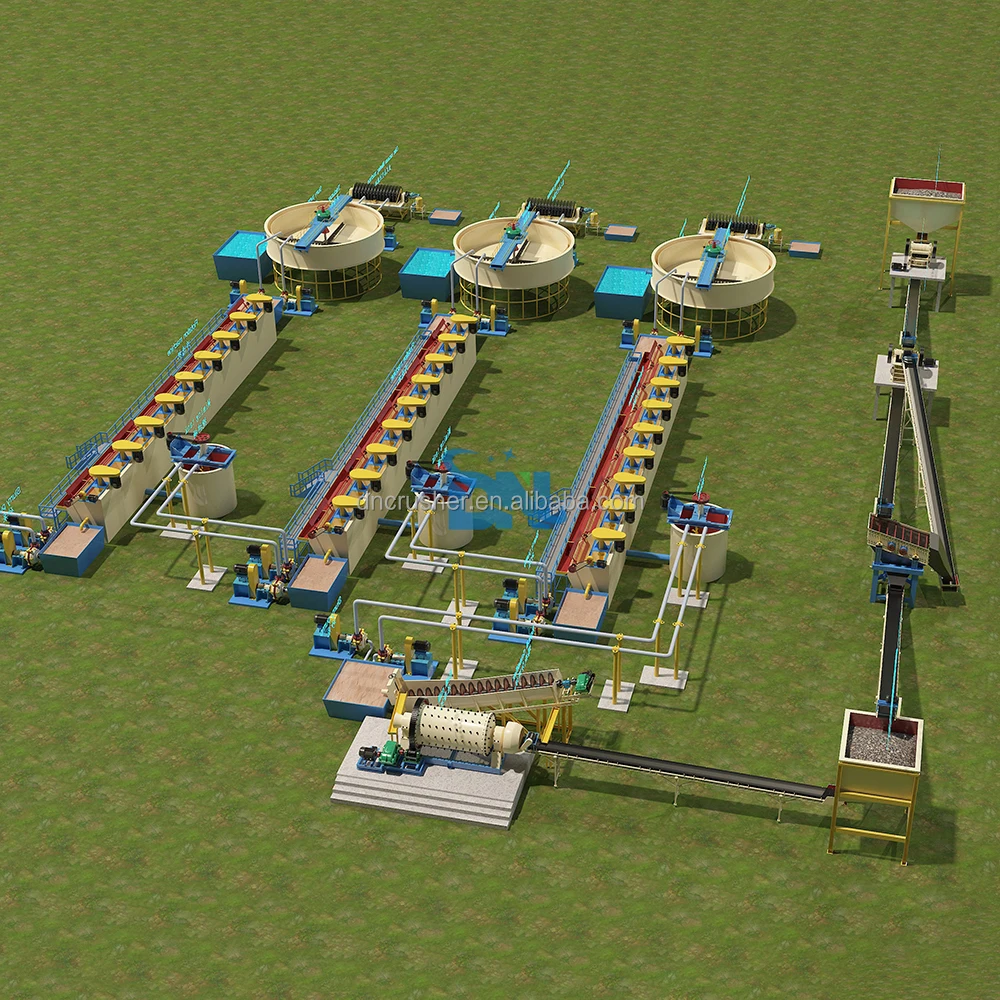 High Recovery Mining Dressing Production Line Antimony Mining Plant For Sale