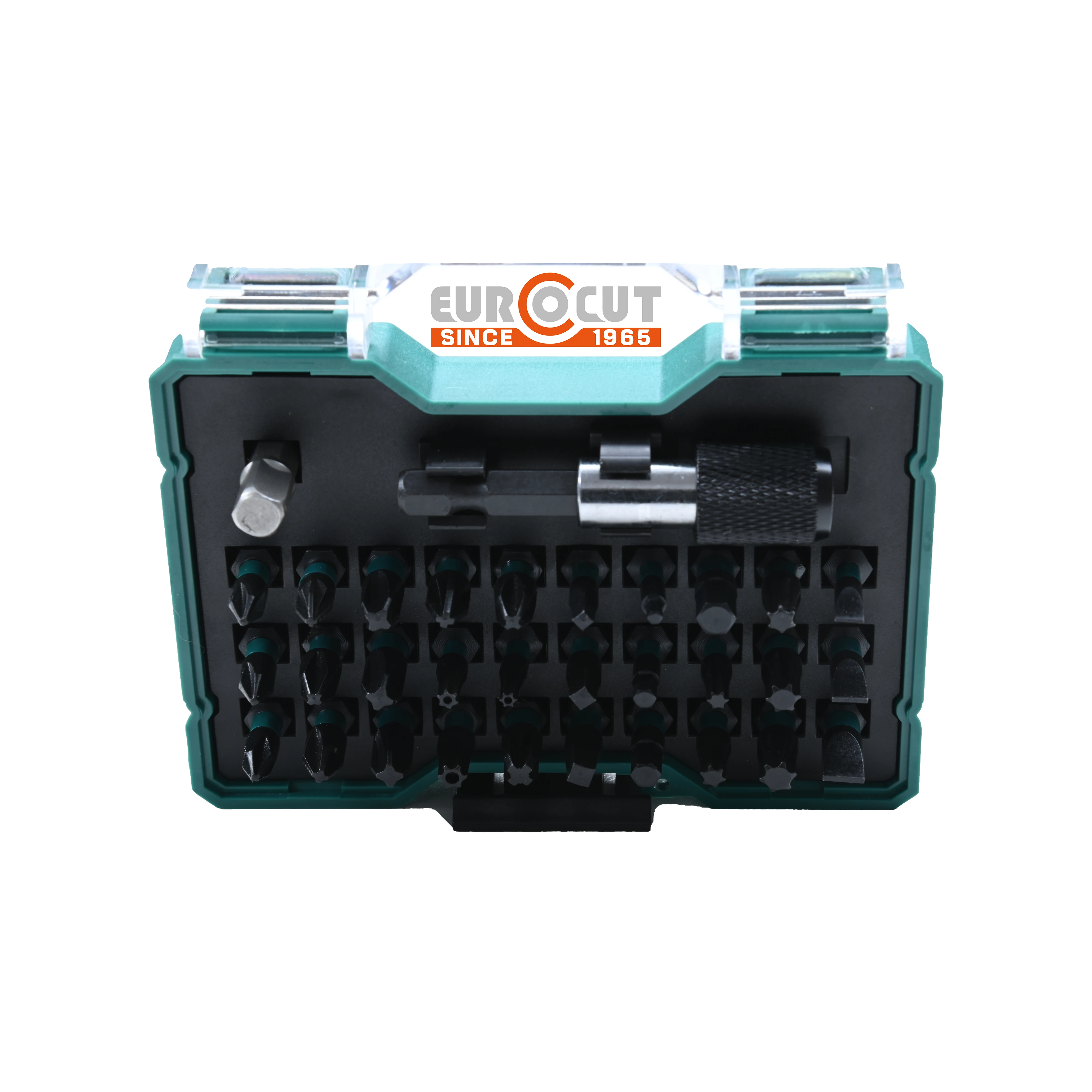 EUROCUT 32PCS Screwdriver Bit Set High Precision Metal Drilling Screwdriver Bits For Wood, Metal, Steel