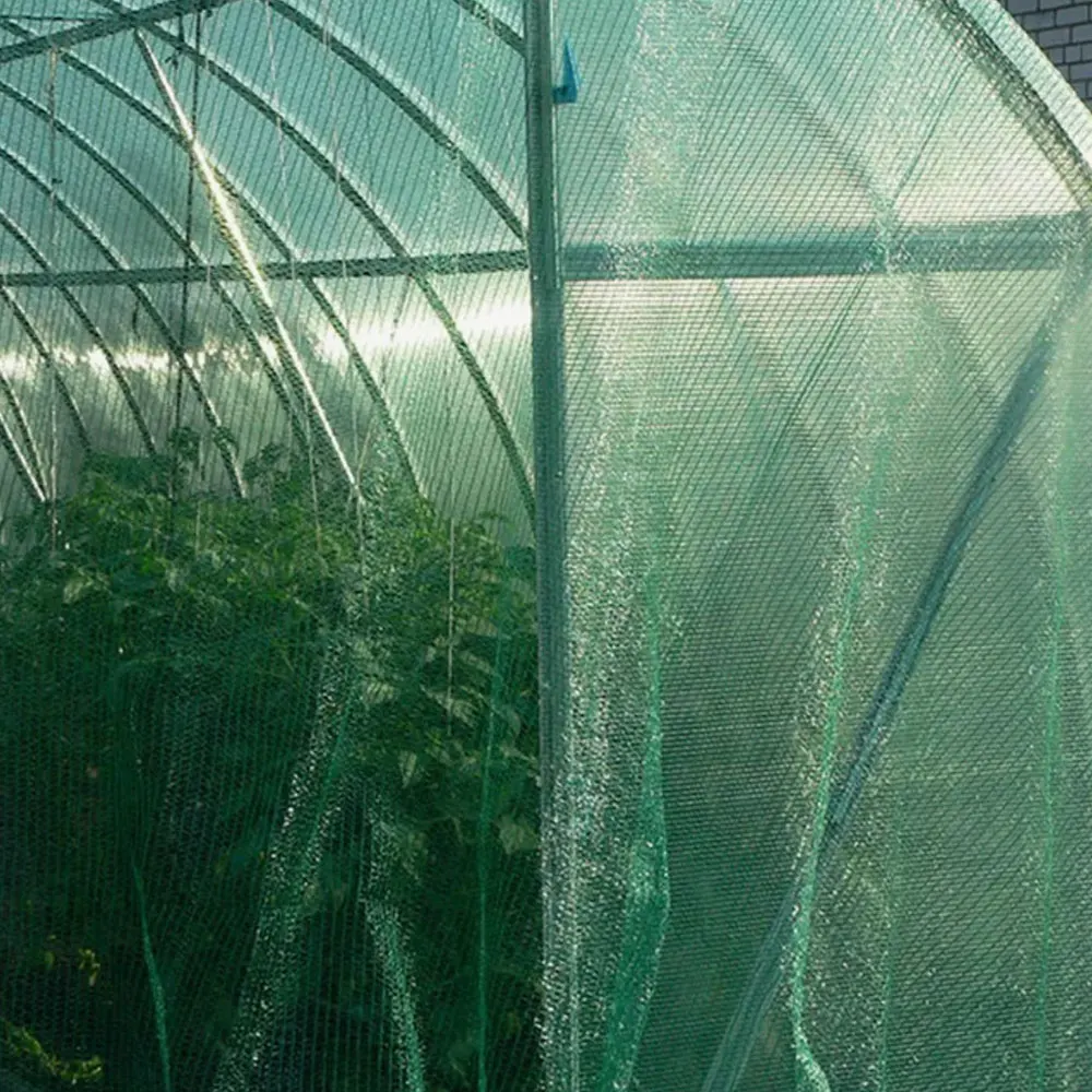 Заводская цена 350GSM темно-зеленый оттенок сетка 100% HDPE 6 игл для сельского хозяйства