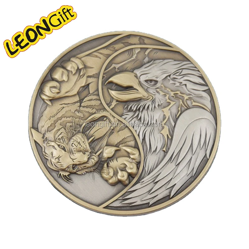 Custom Made 2D 3D Zinc Alloy Metal Coin Enamel Gold Silver Metal Souvenir Coins Monedas Challenge Coin Custom