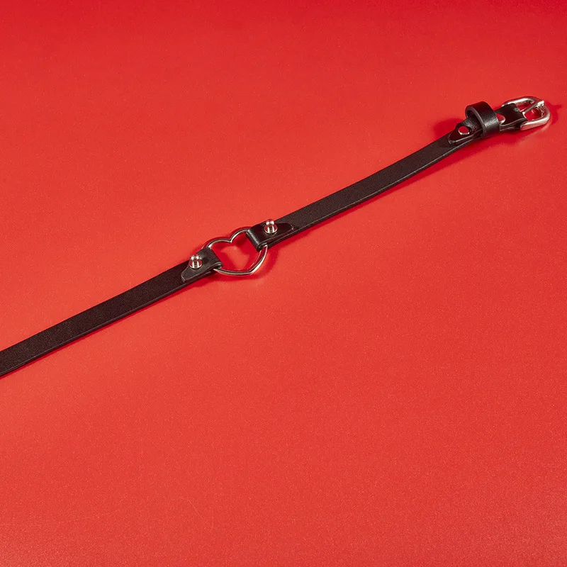 Alternative toy metal love neck collar SM bondage training torture equipment male and female dog slave sex toys