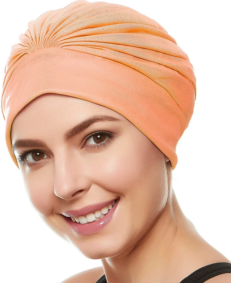 Satin Oxford cloth Double Layer Waterproof Reusable Hair Cap for Women Long Hair Extra Large Shower swimming bonnet