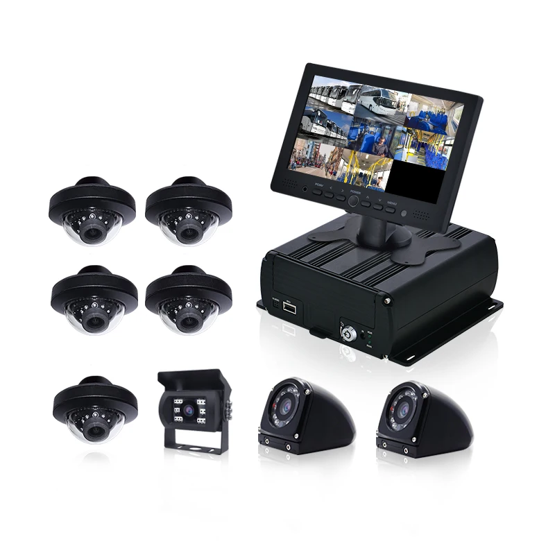 4CH 8CH Truck Bus MDVR Camera SSD HDD 4G Wifi GPS Mobile DVR System