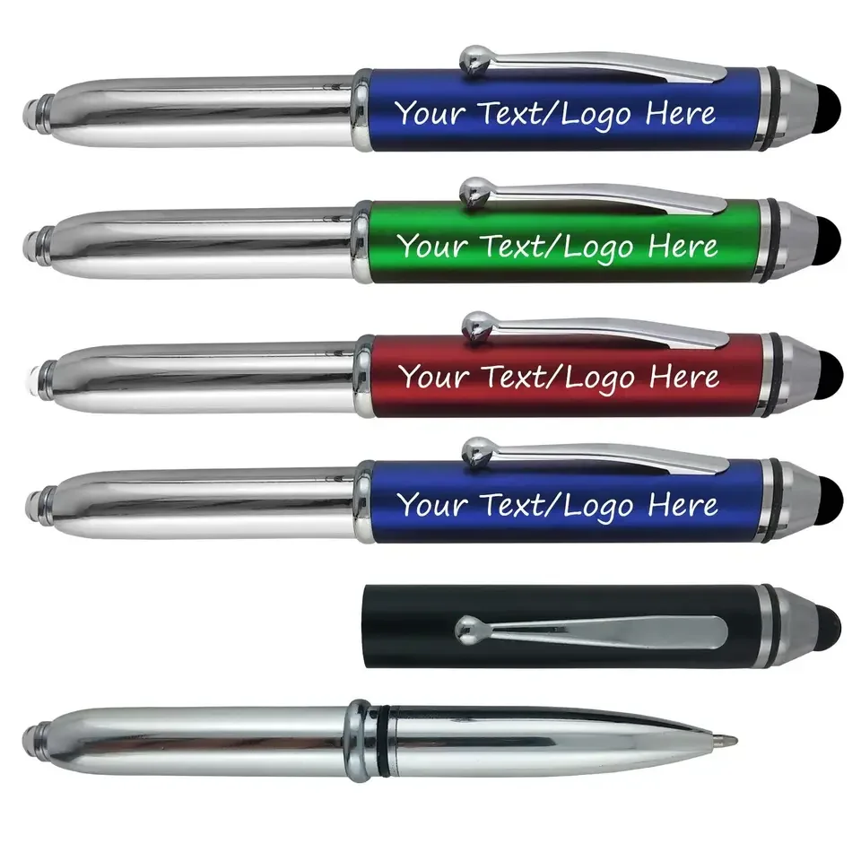Customized Cute Metal Ballpen Custom Cheap Stylus  Gel  Ballpoint Logo Metal Branded Printed  Promotional Gift Ball Business Pen