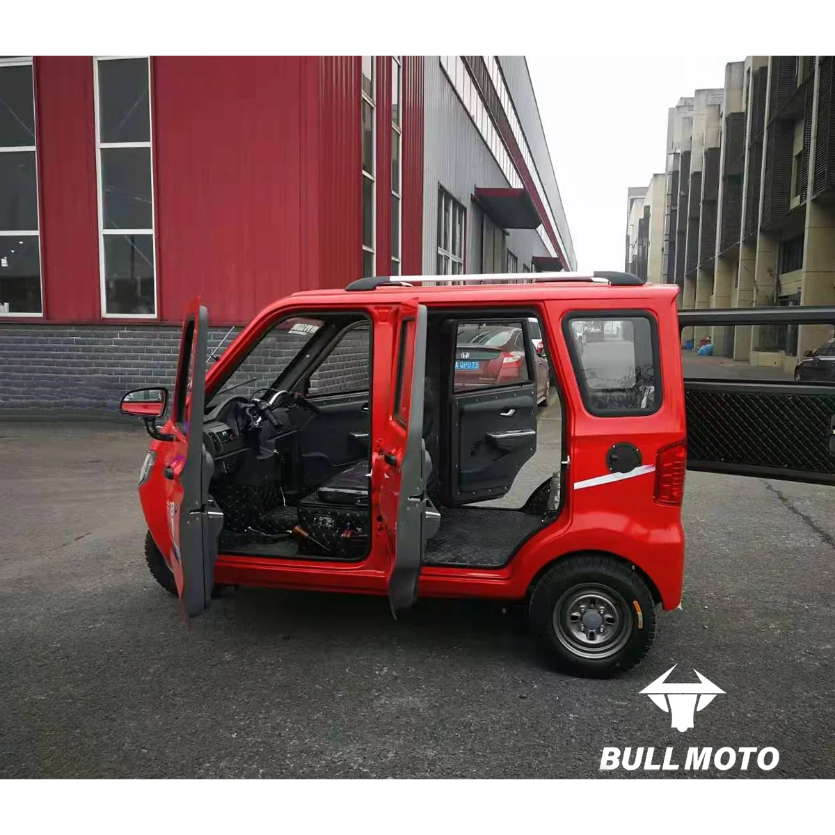 Popular Urban Mobility Cargo Auto Bike Fully Enclosed Three-Wheeled Tuk Tuk Rickshaw Passenger Tricycle
