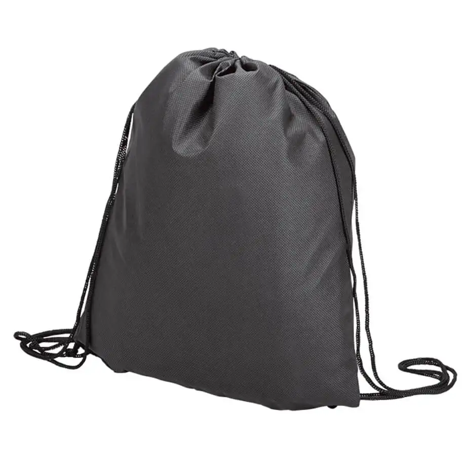 eco-friendly nonwoven fabric cheap price shoe gift packaging draw string bag, custom printed small black jewelry drawstring bag