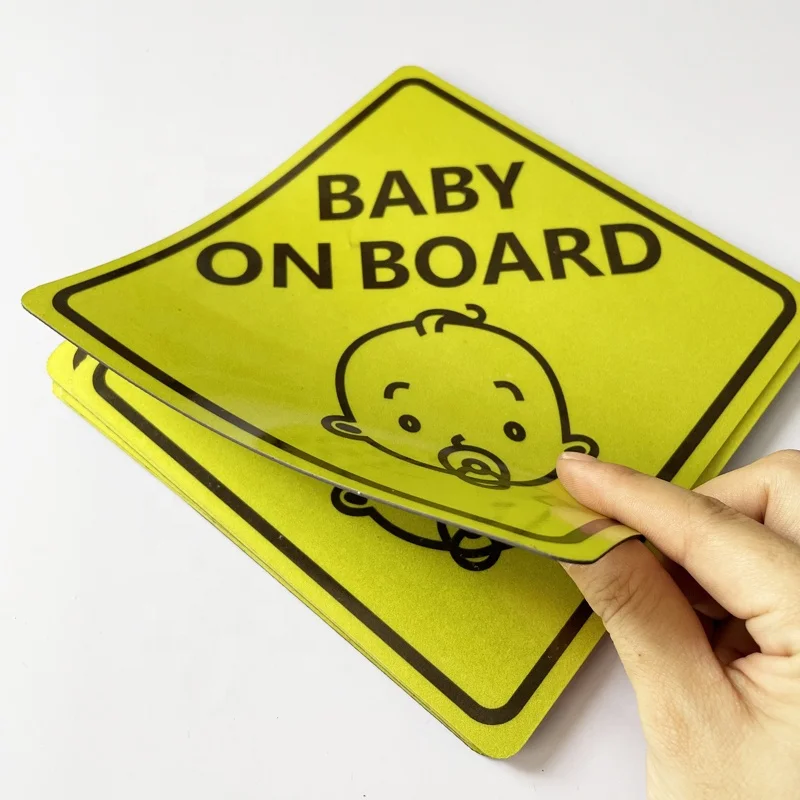 
Promotional Price Baby On Board Radistion Quantum Gas Cylinder Life Learning Anti Custom Car Magnetic Stickers 