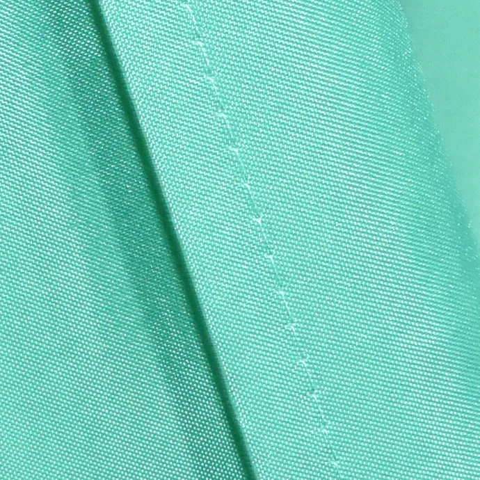 Modern Style 3D Leaves Decoration Green Bathroom Curtain WIth Valance