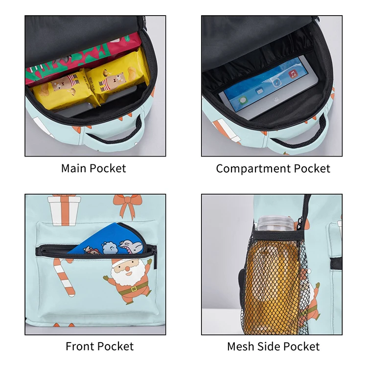 2021 Light Purple Polyester Cartoon Backpack Bag School For Kids Custom Design