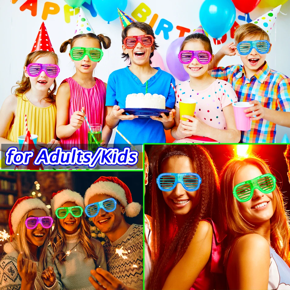 Party Supplies Glow in the Dark Led Glasses Party Supplies Wedding Birthday Halloween Decor