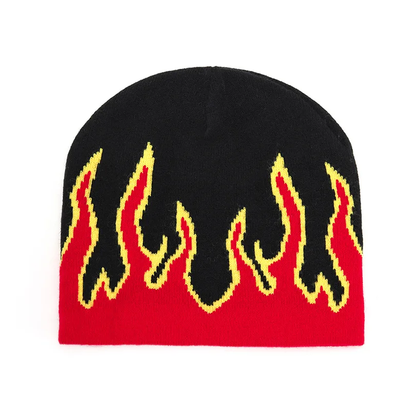 Wholesale fashion warm custom logo 100% acrylic knitted jacquard winter cap for outdoor