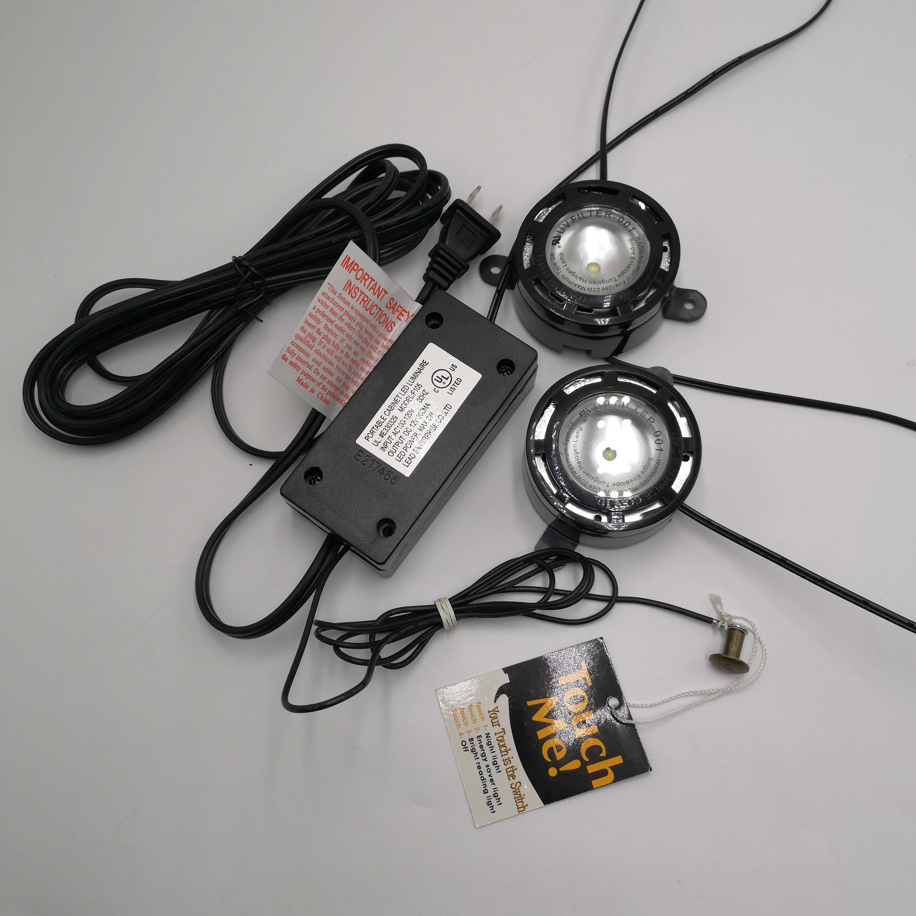 Single puck with dimmer switch lighting fixtures usb power socket