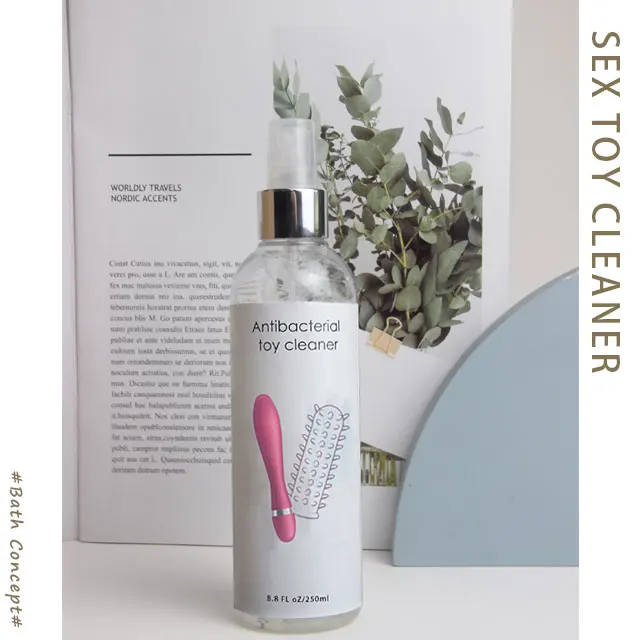 OEM wholesale hygeine soft vegan sex toy cleaner spray adult cruelty free non toxic 250ml private label sex toy cleaner spray
