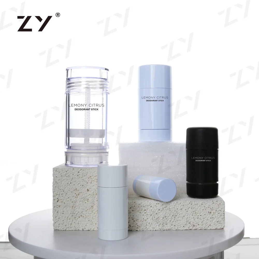 Empty 60G Fancy Deodorant Plastic Container Packaging Cosmetic Deodorant Stick Cosmetic Packaging