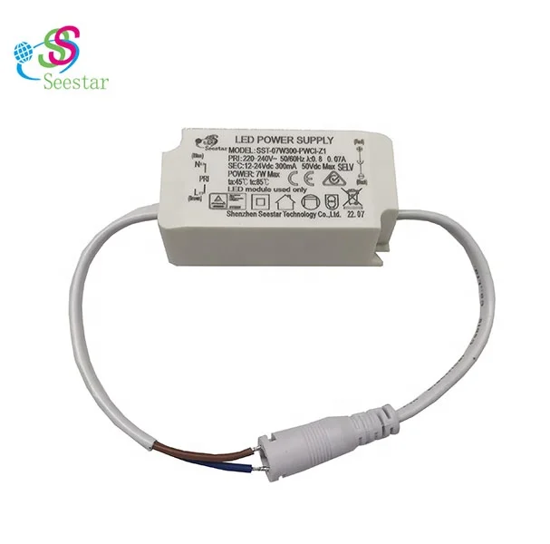 CE ERP IP42 4W 5W 6W 7W AC220-240V DC24-42V 150mA PF>0.8 Isolated flicker free SMD COB 1KV led driver led power supply driver