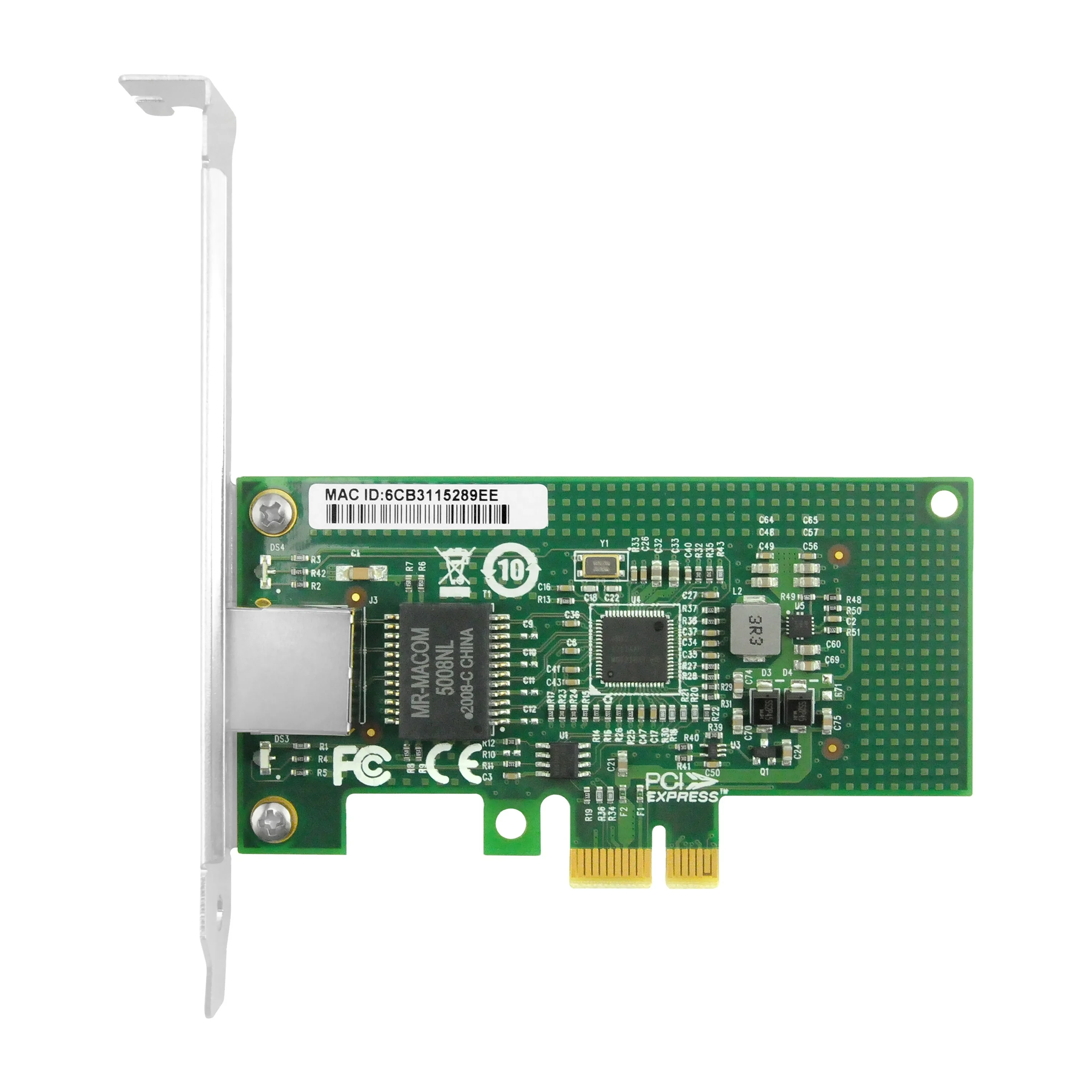 PCI Express x1 Gigabit Single-port Copper Network Card based on Intel I210 chipset for desktop