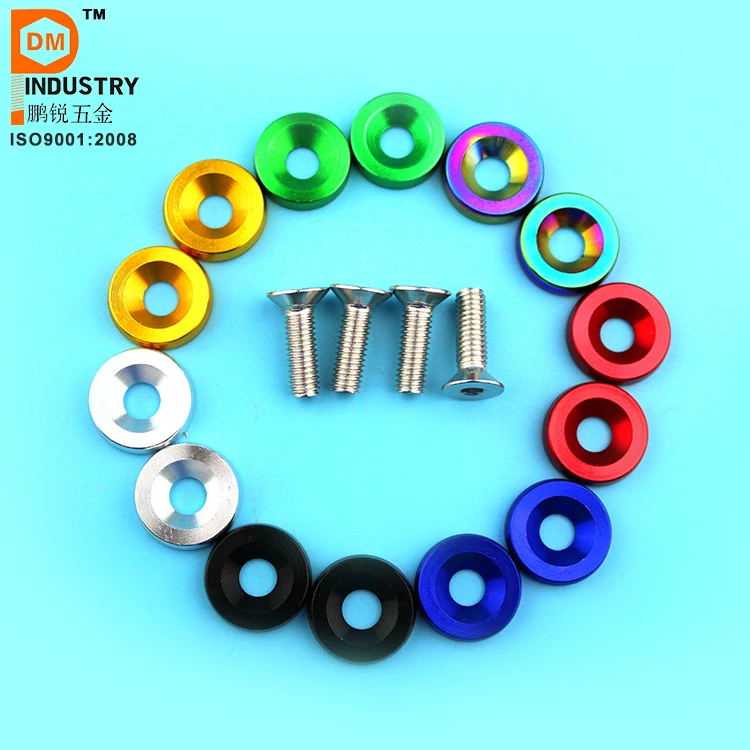 Aluminium jdm bumper washer kit m6