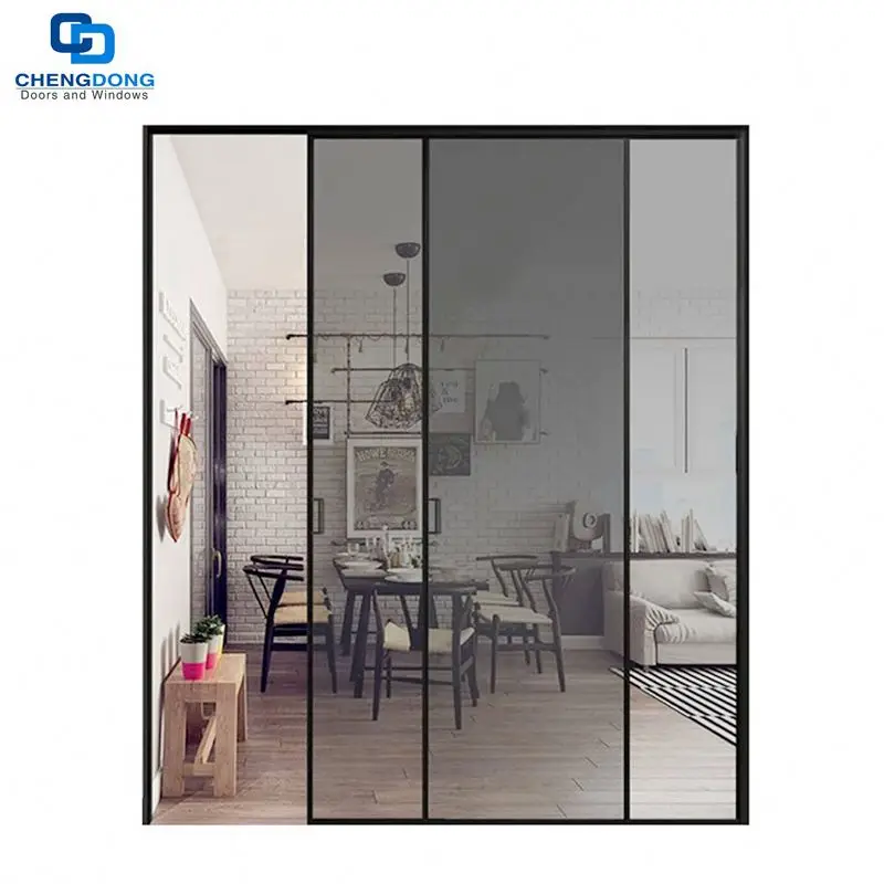 
slim aluminum sliding door track profiles frame line series extruded slim aluminium door for glass doors 