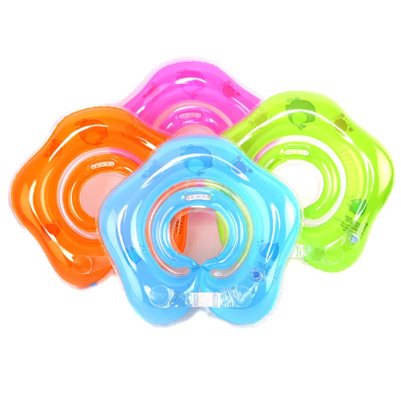 Swimming Baby Pools Accessories Baby Inflatable Ring Baby Neck Inflatable Wheels For Newborns Bathing Circle Safety Neck Float