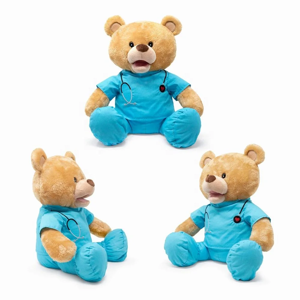 Get well doctor stuffed factory customized soft plush teddy bear toy