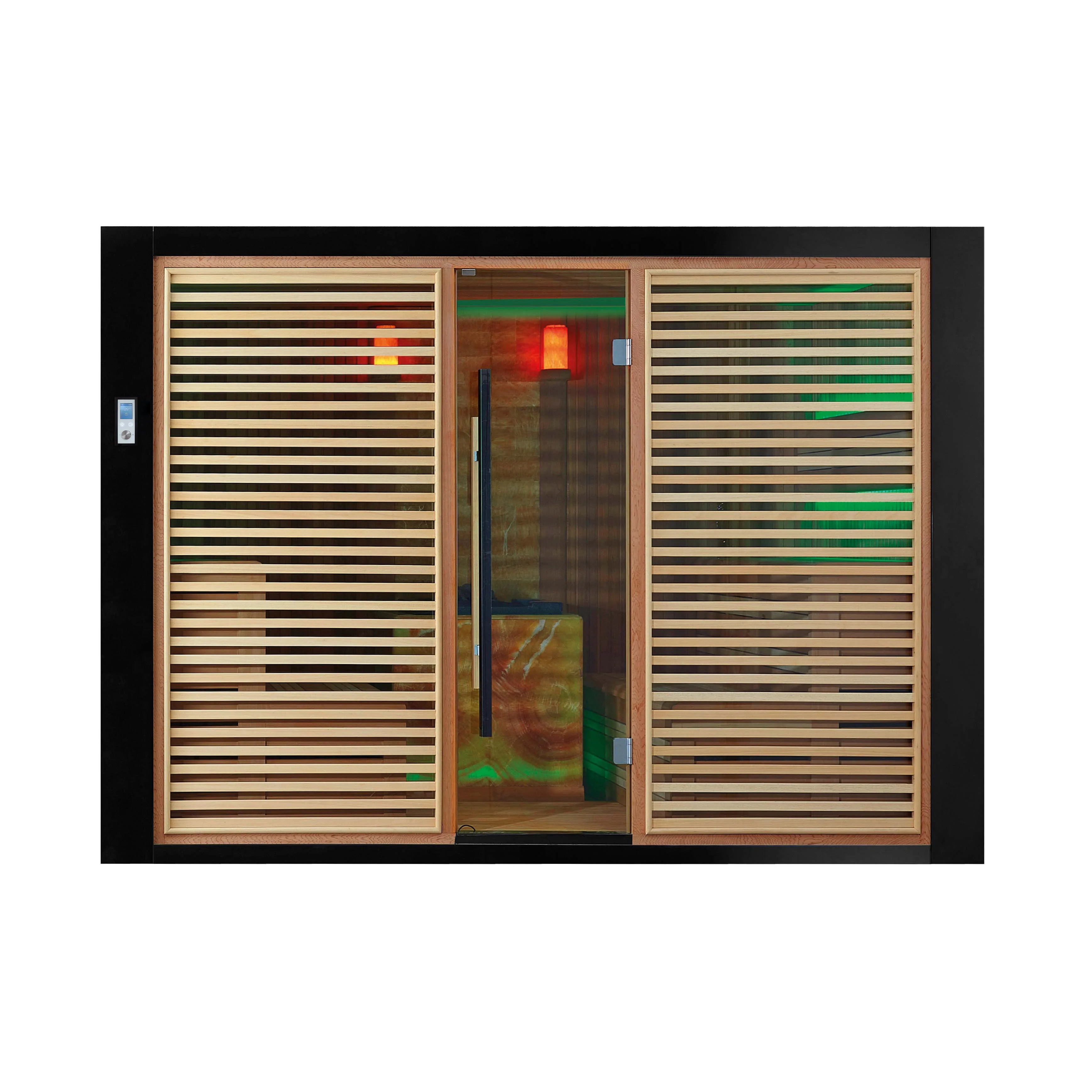 MEXDA Luxury Royal Big Red Cedar Sauna Heating Stove Indoor Dry Sauna Steam Room for 4-6 Person WS-1401