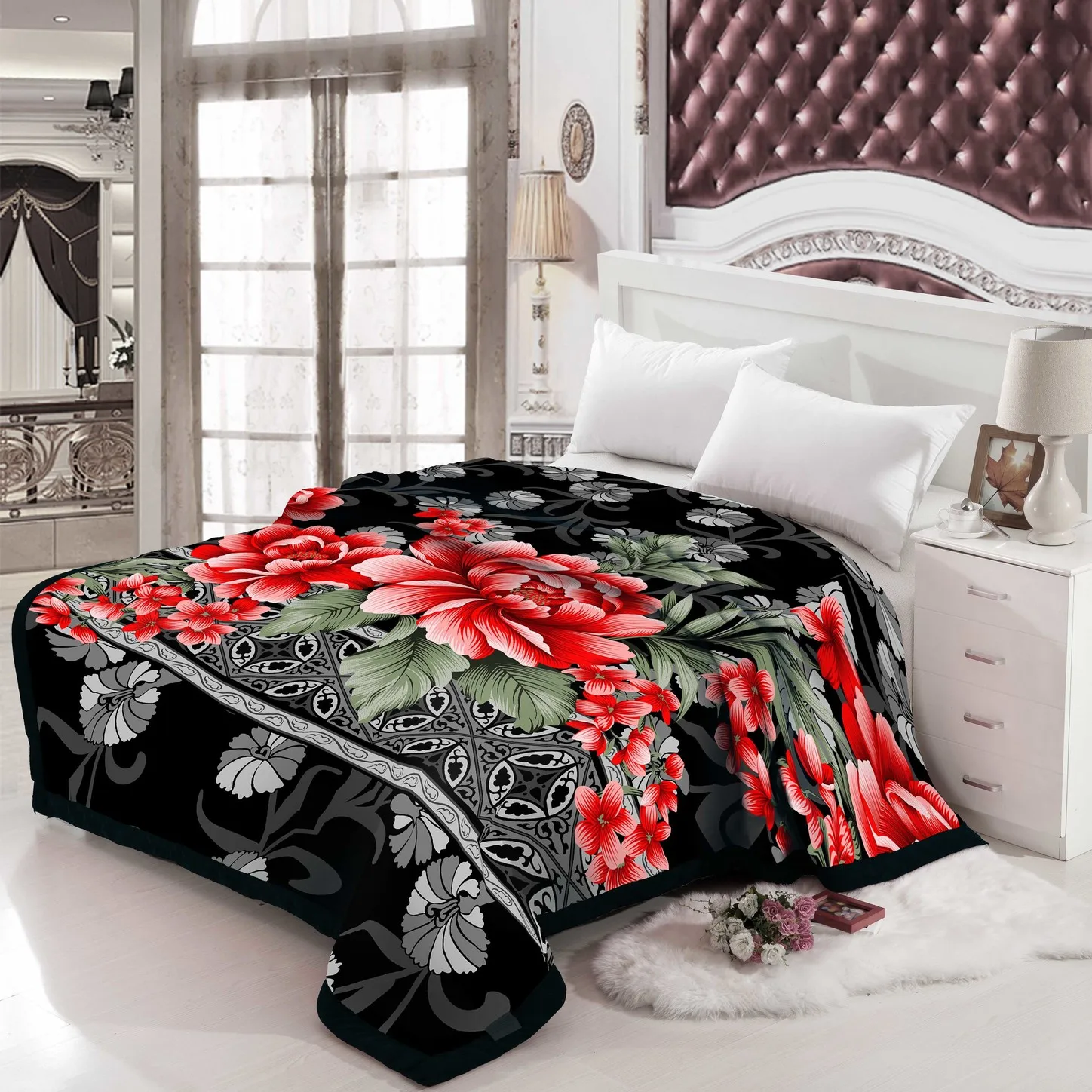 Корейская норковая 100% акриловая 2-слойная шерсть, оптовая продажа, супер мягкое теплое одеяло Raschel по конкурентоспособным ценам