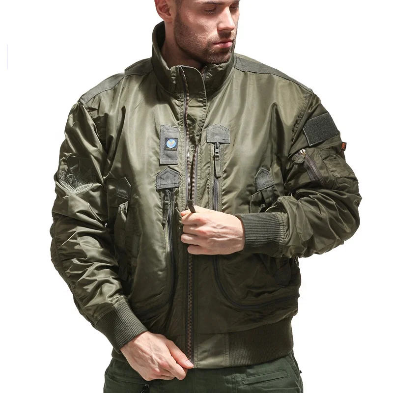 New Stylish Customized Jackette Men Casual Windbreaker Jacket Tight Fitness Bomber Jacket wholesale