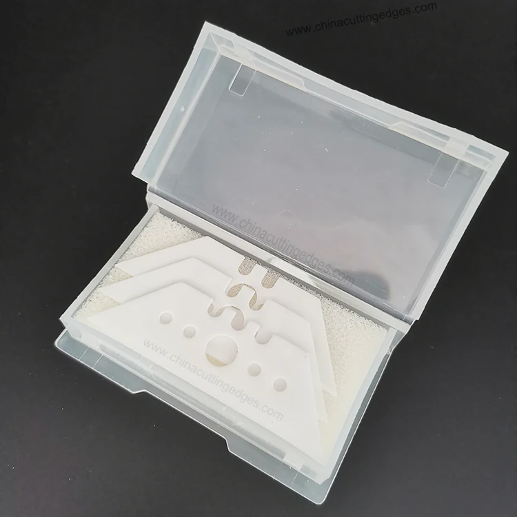 Zirconia ZrO2 Ceramic Utility Trapezoid Knives Blades