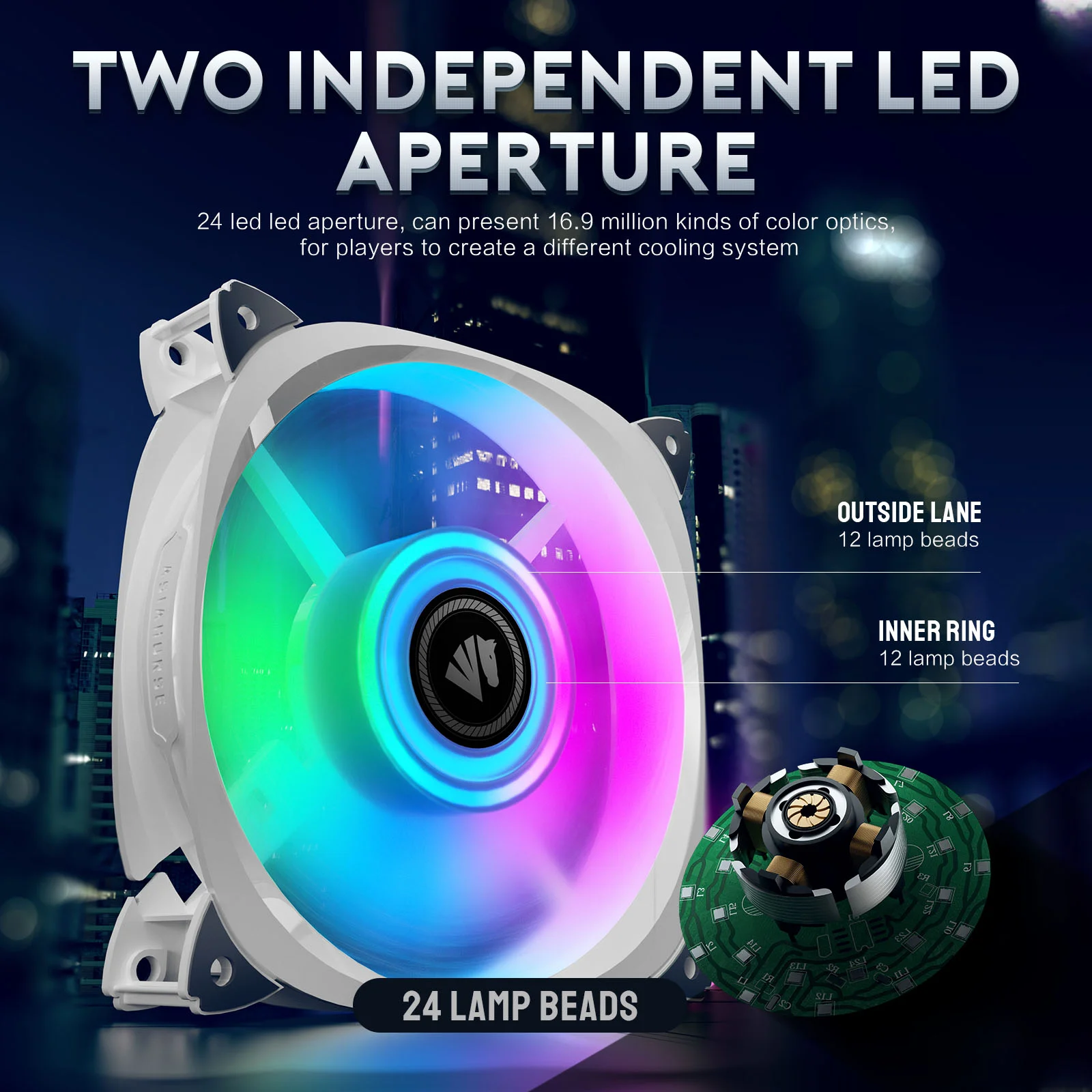 120mm led cooling case fans radiator computer rgb fan for pc