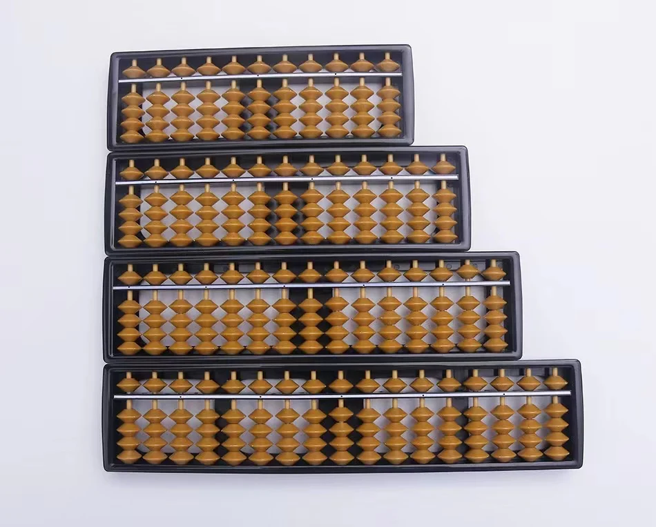 TAOMAI Reset Button Math Calculating Tool Digit Standard Abacus Soroban Professional 17 Column Math Abacus