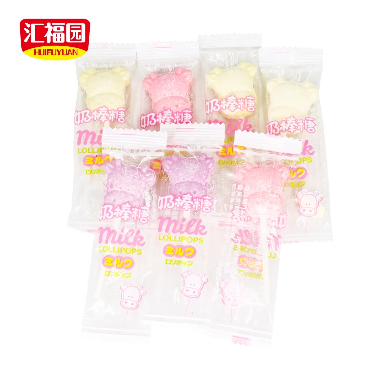 
Colorful fruit flavor cow shape hard pressed candy sweet snack 