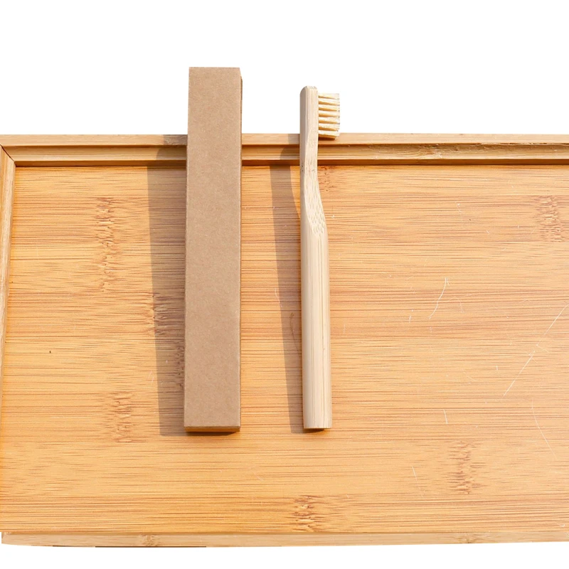 Wholesale tufted custom eco friendly whitening portable wooden soft bristle bamboo house toothbrush set